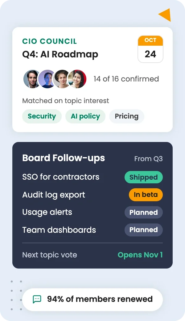Keep your customer advisory board active