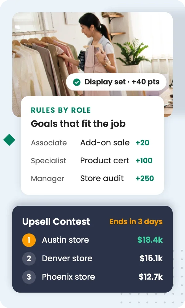 Reward the store actions that matter