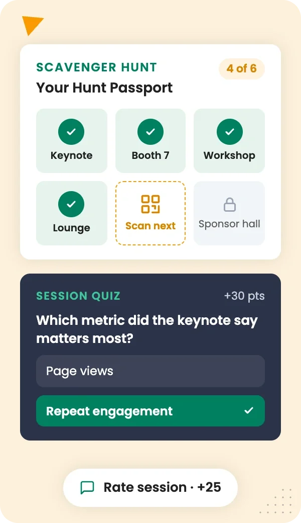 Make sessions and networking more interactive