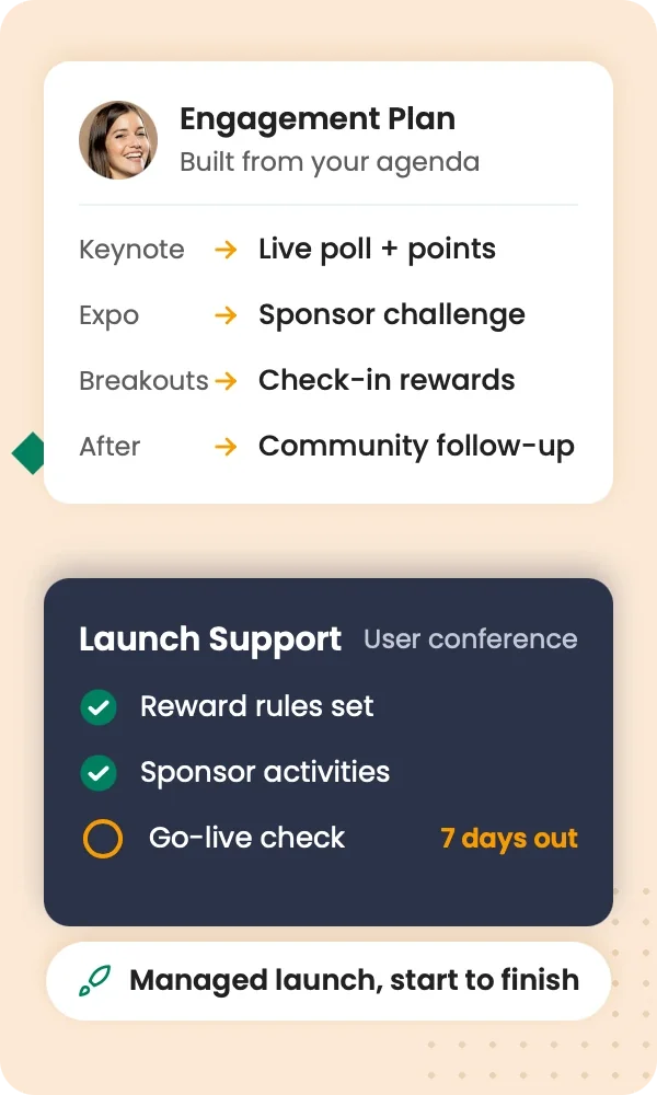 Give attendees more reasons to participate throughout the conference