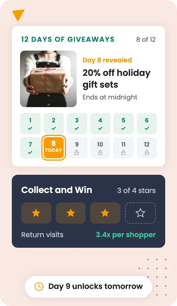 Give seasonal campaigns a reason for repeat visits