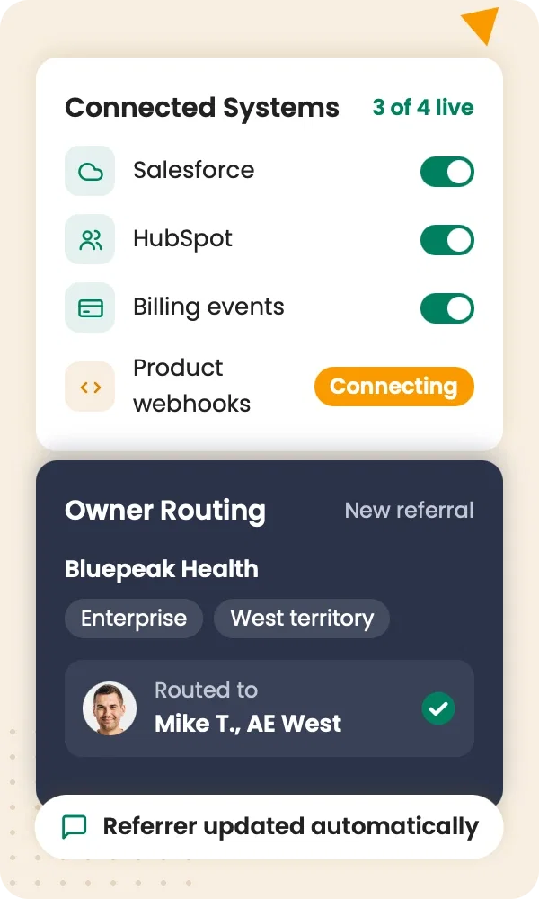 Launch a referral program your team can run