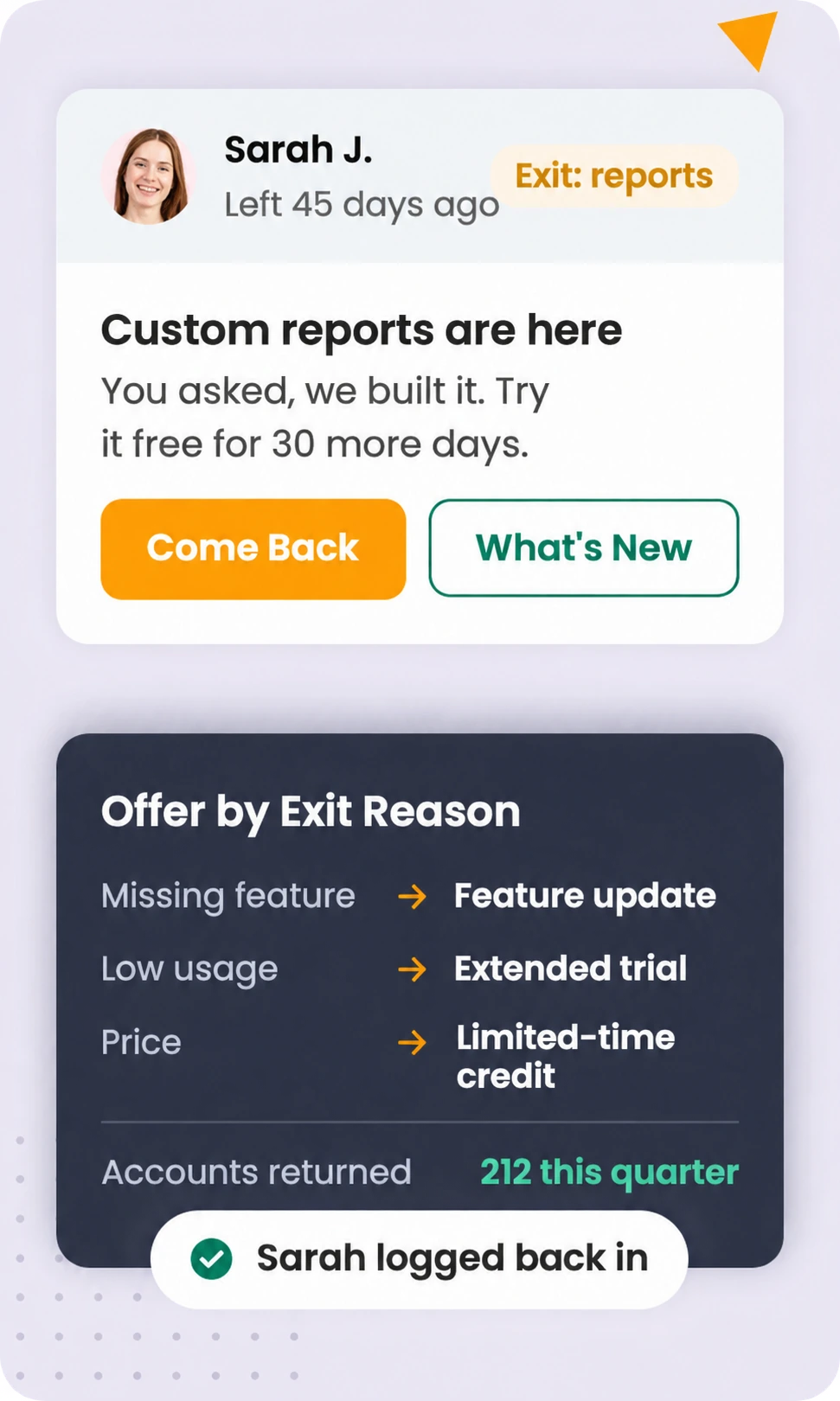 Bring churned accounts back to your product