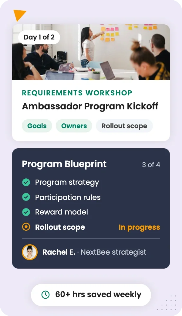 Start an ambassador program with expert guidance