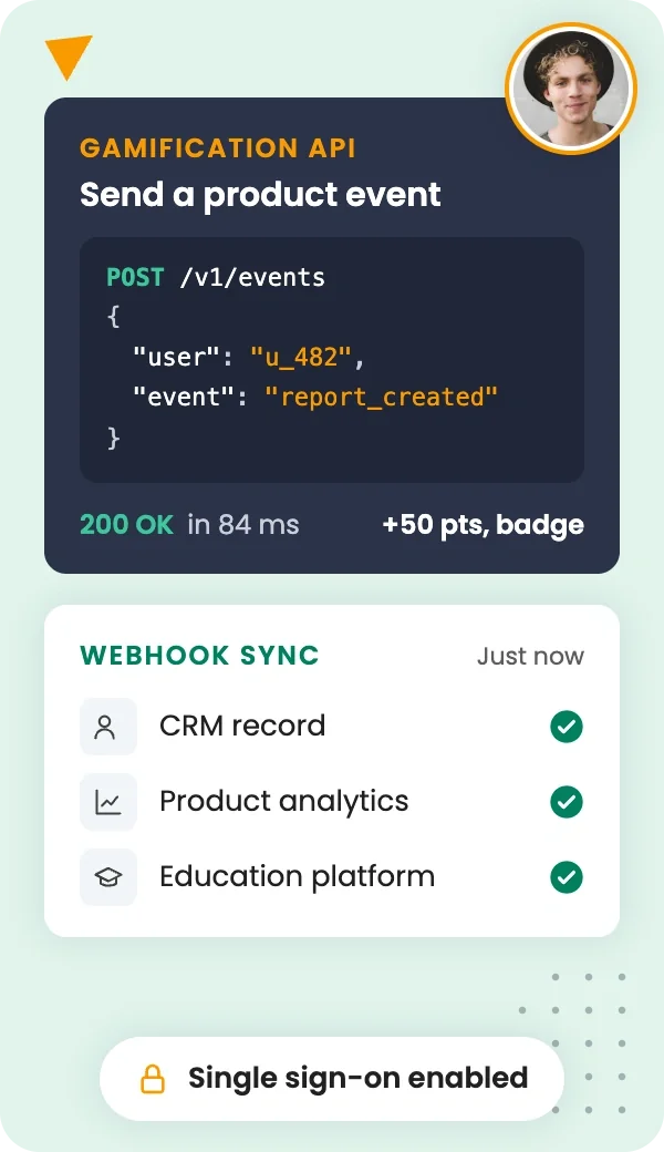 Embed gamification in your product with an API